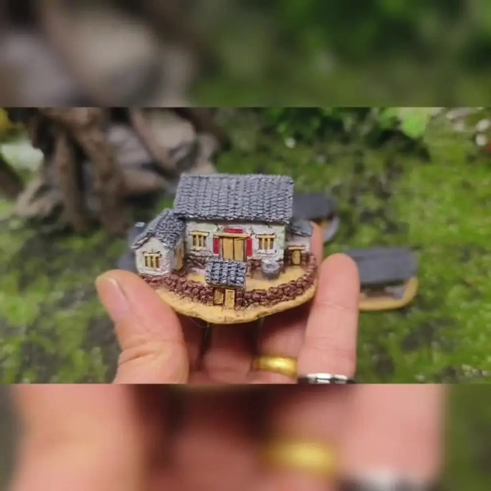 Resin Chinese Archway Miniature Figurine | DIY Home Decor