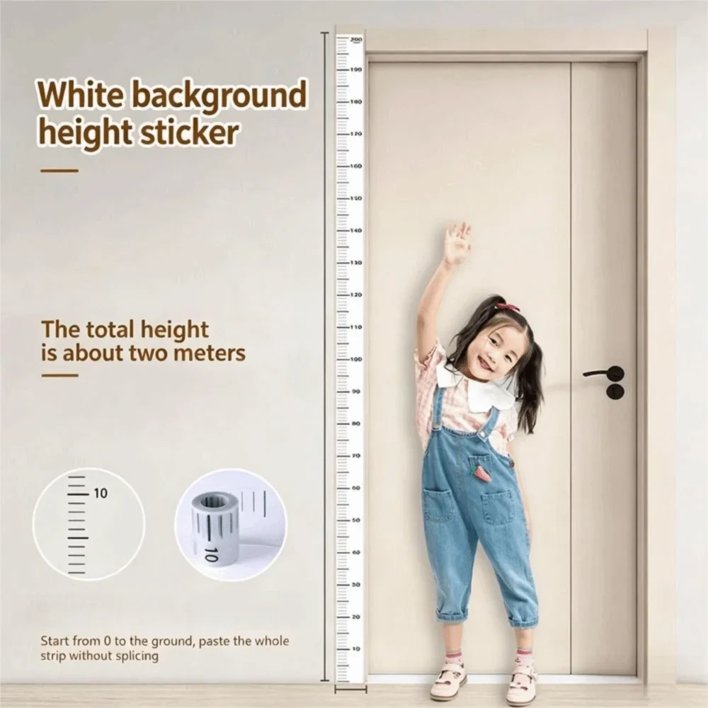Waterproof Height Measurement Wall Sticker – 2M PVC
