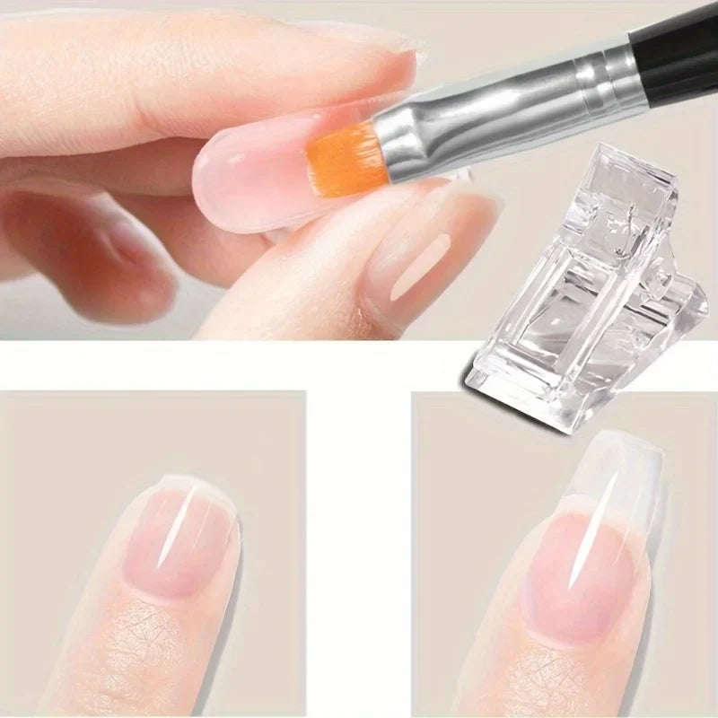 Acrylic Nail Extension Clips – Gel Builder UV Clamp Set