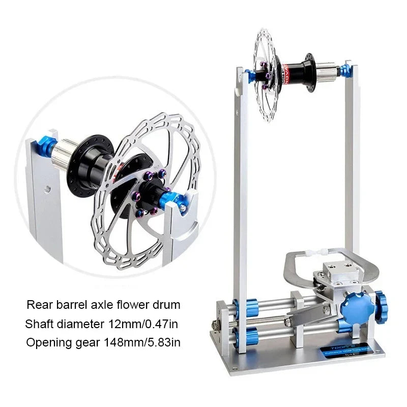 TOOPRE Thru Axle Adaptor Wheel Truing Stand 12/15/20mm MTB