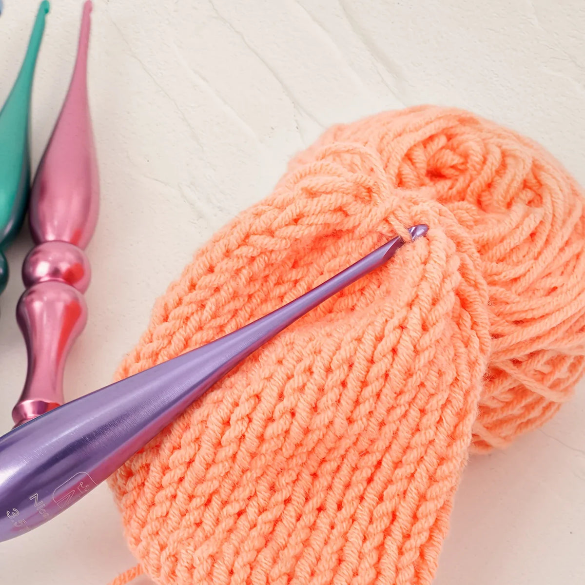 9-Piece Anti-Slip Crochet Hook & Knitting Needle Set