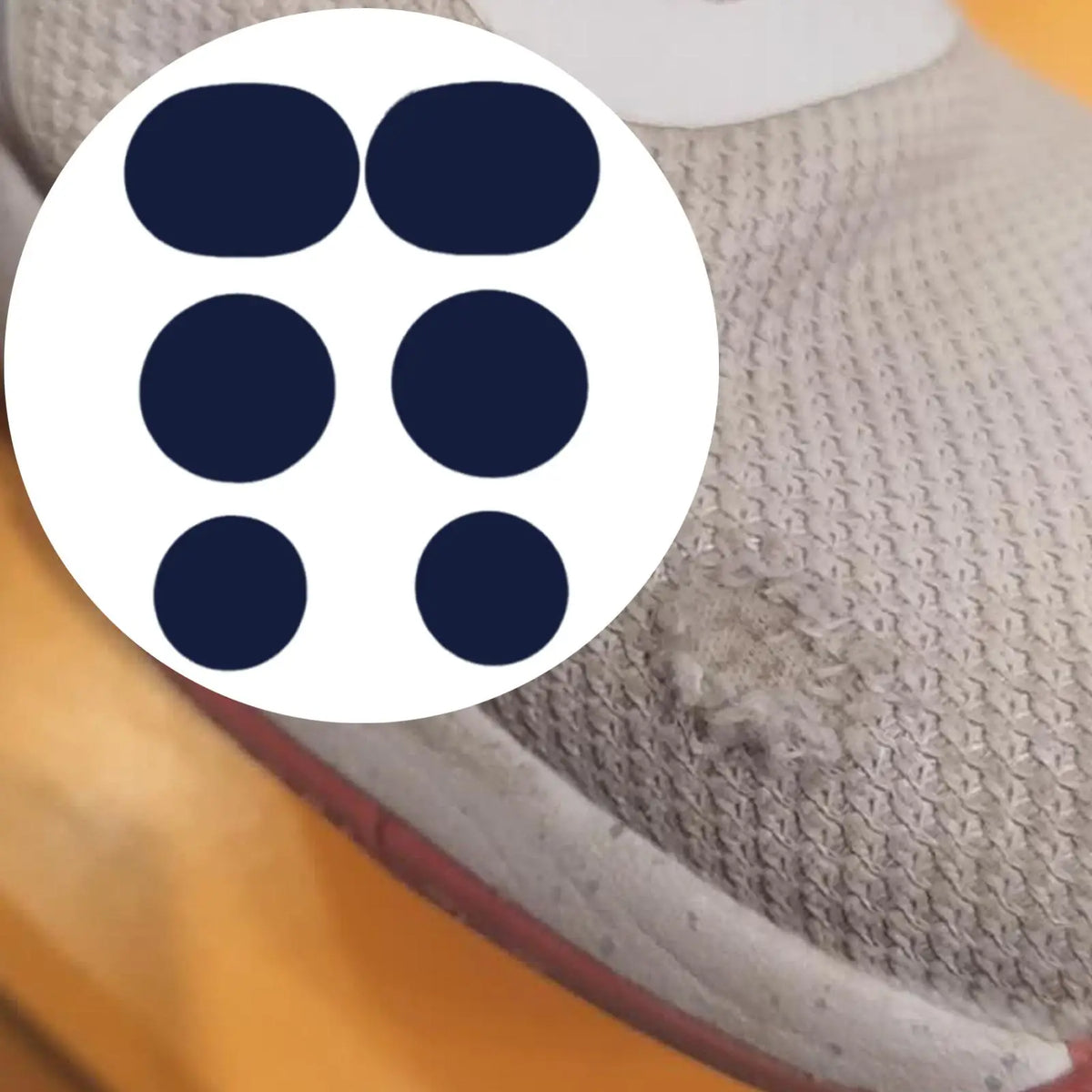 6-Pack Self-Adhesive Shoe Repair Patches – Heel & Toe Fix