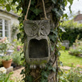 Owl Bird Feeder – Realistic Resin Hanging Feeder for Garden