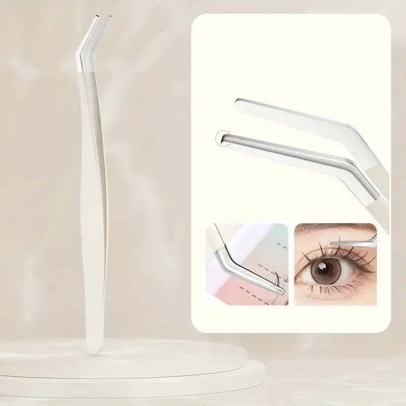 Precision Curved Tip Eyelash Extension Tweezers – Stainless Steel