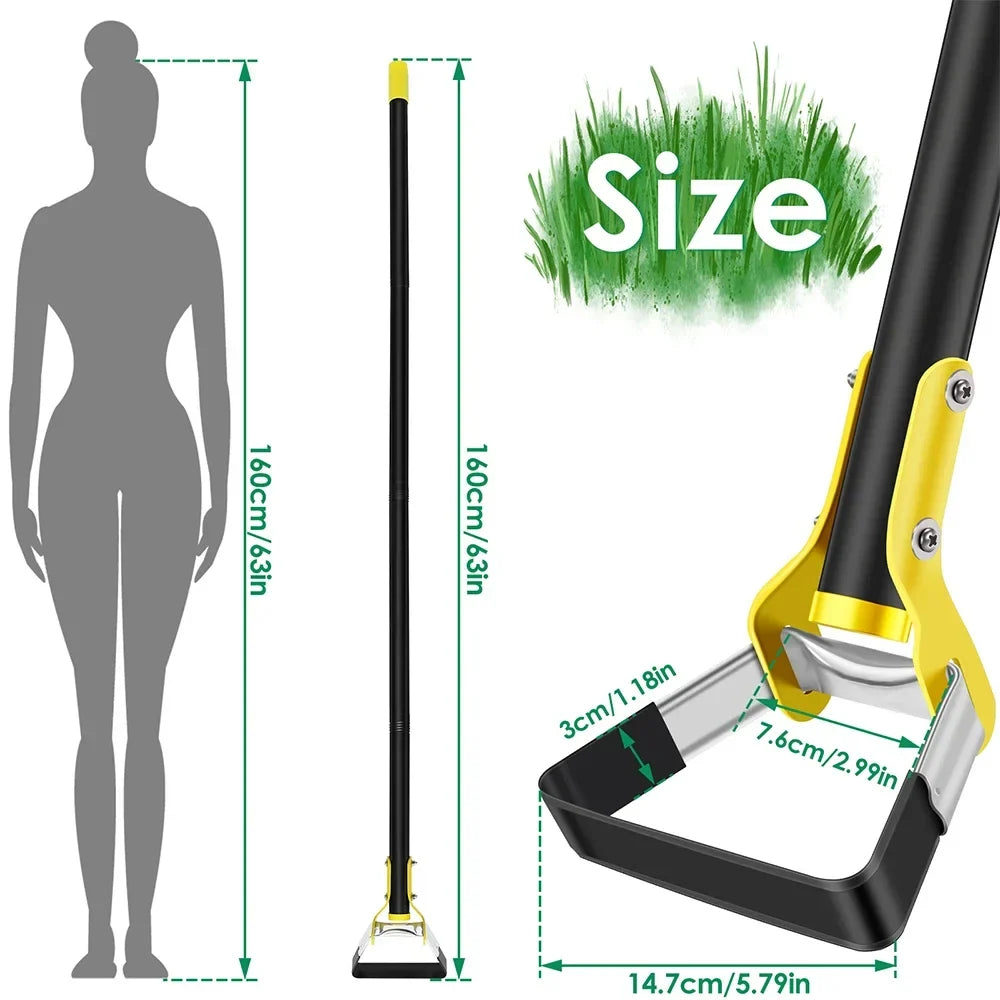 Stainless Steel Stirrup Loop Garden Hoe – Long Handle
