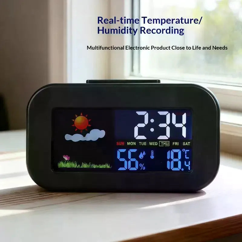 Weather Station Clock – Color Display Temp & Humidity Monitor