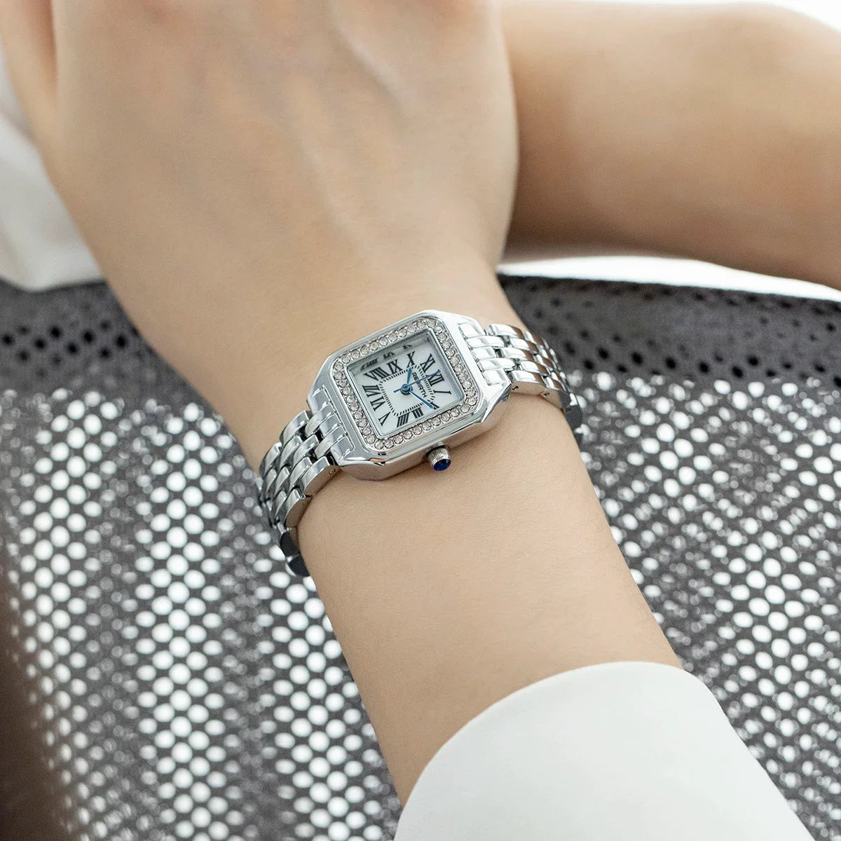 REBIRTH Women's Square Roman Numeral Quartz Watch | Elegant