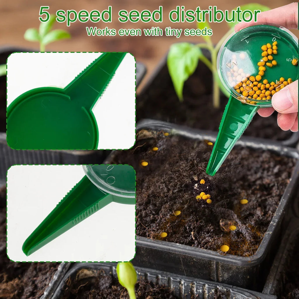 Mini Seed Dispenser Sower Set – Manual Garden Seeding Kit