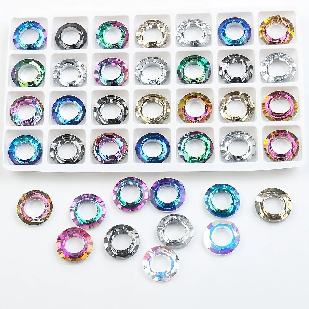 5PCS AB Crystal Round Glass Spacer Beads 14/20mm – DIY Jewelry