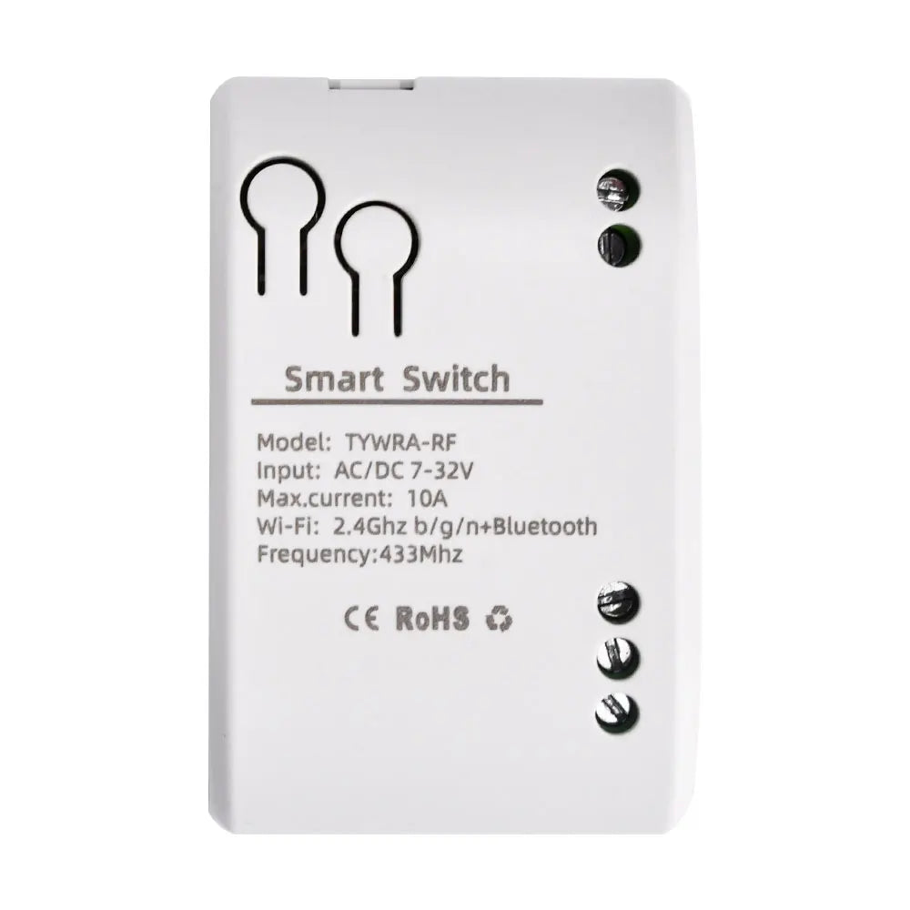 Tuya Wi-Fi Smart Relay Switch Module 1CH 10A RF 433MHz DC/AC