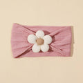 Floral Infant Wide Headband – Soft Stretchy Nylon Baby Head Wrap