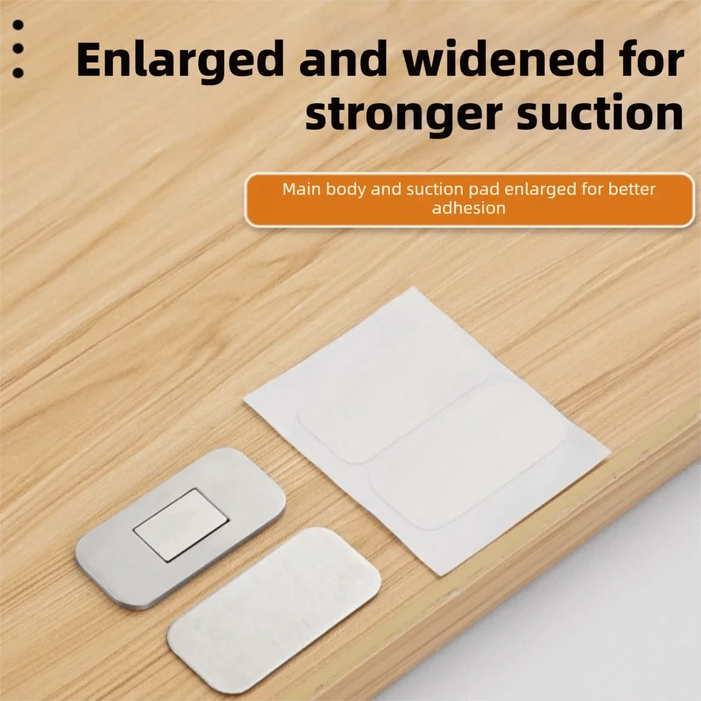Magnetic Cabinet Door Catch – No-Drill Self-Adhesive Latch