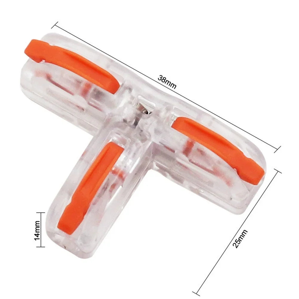 T-Type Wire Connector Terminal Block – 5 Pack | DAZZLEEX