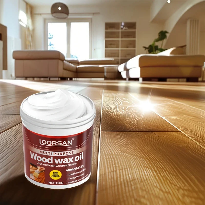 Wood Wax Polish – Natural Beeswax & Almond Oil | LOORSAN