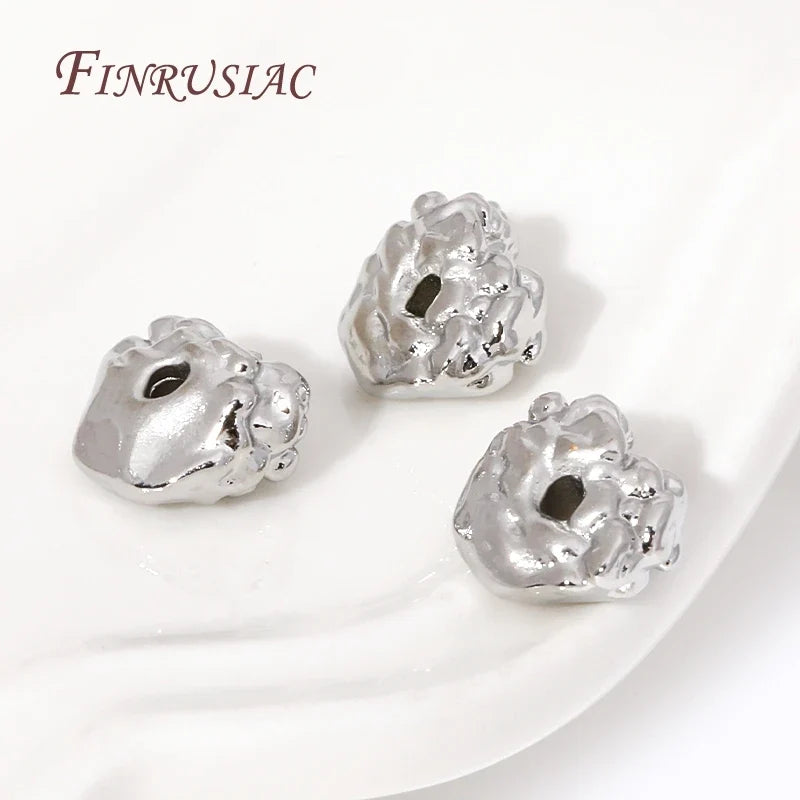 18K Gold Plated Irregular Spacer Beads – DIY Jewelry Making
