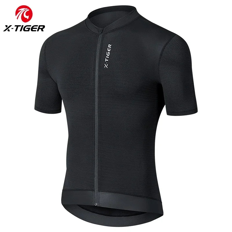 X-TIGER Men's Summer Cycling Jersey | Breathable Short Sleeve