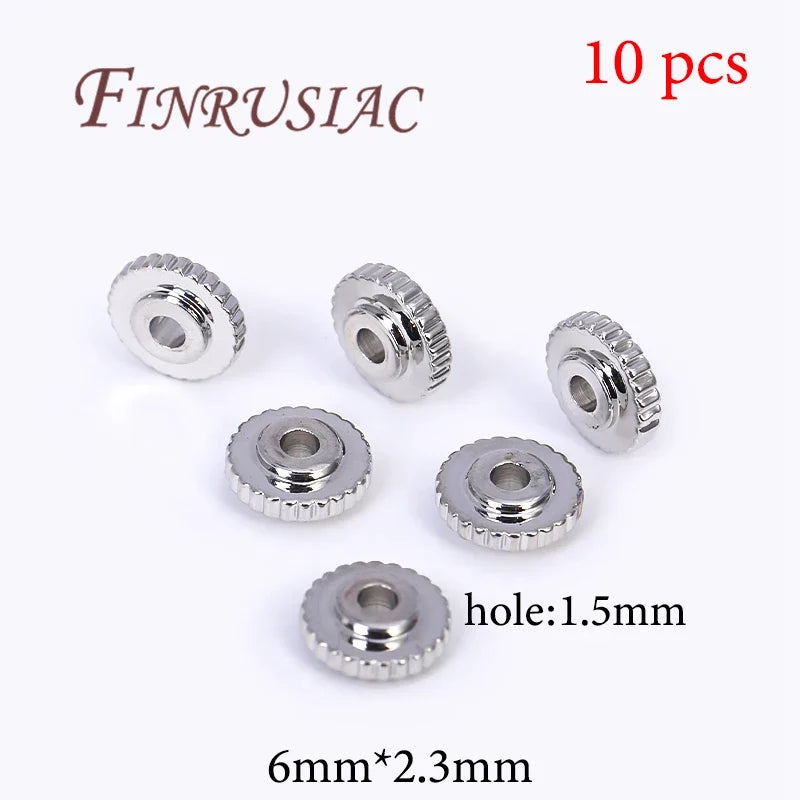 Gold Plated Brass Spacer Beads – DIY Jewelry Findings 6mm×8mm