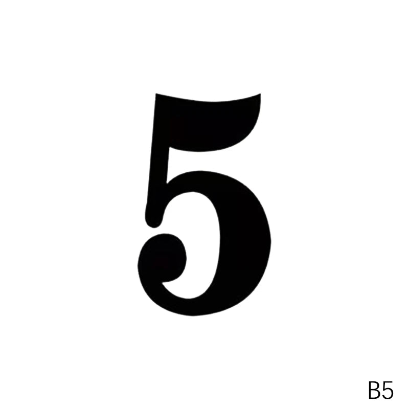 Wheelie Bin Stickers Weatherproof PVC Numbers & Letters Labels