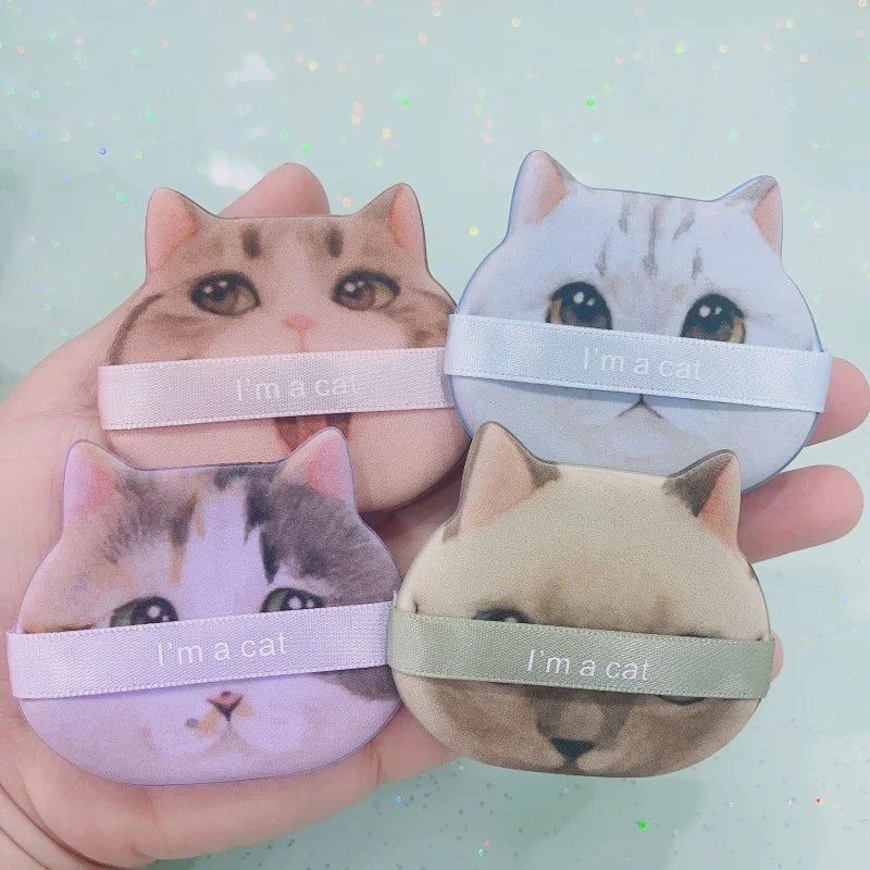 Cute Cat Air Cushion Powder Puff – Soft Makeup Sponge