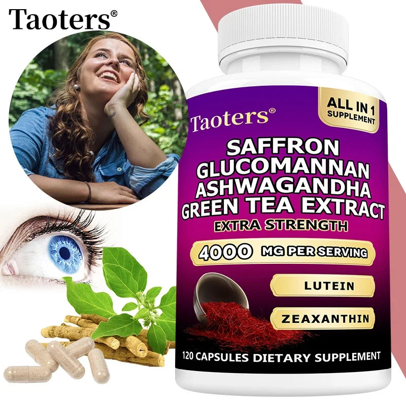 Saffron & Ashwagandha Supplement – Mood, Clarity & Cortisol