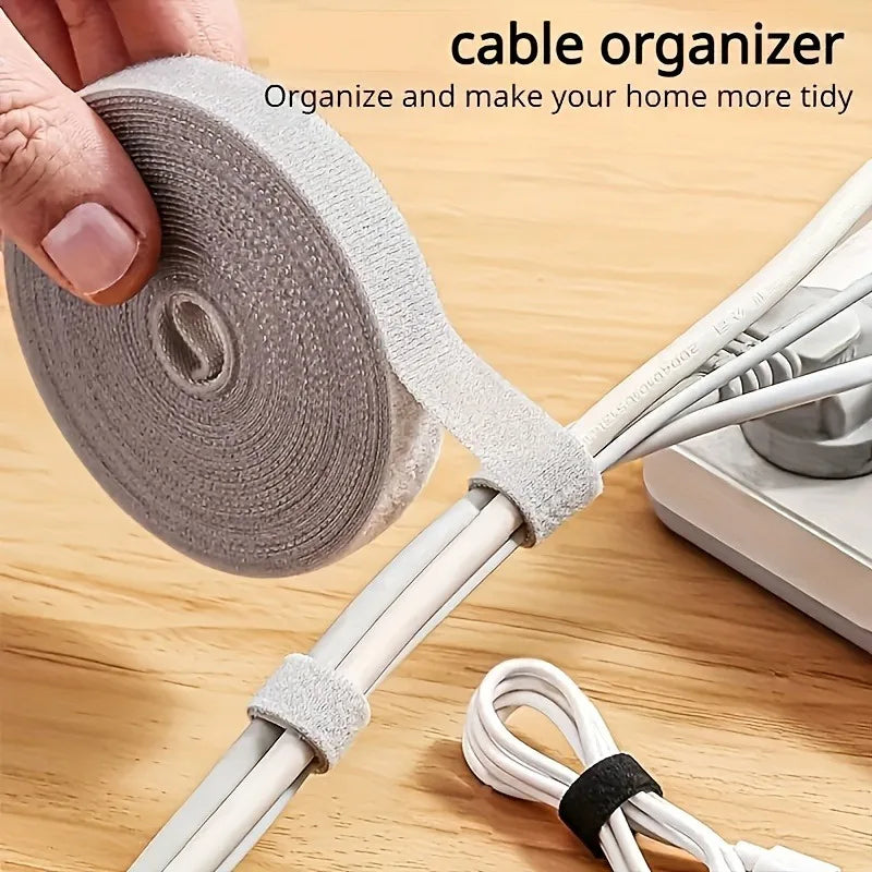 5M Cable Organizer Wire Winder Cord Management Ties Protector