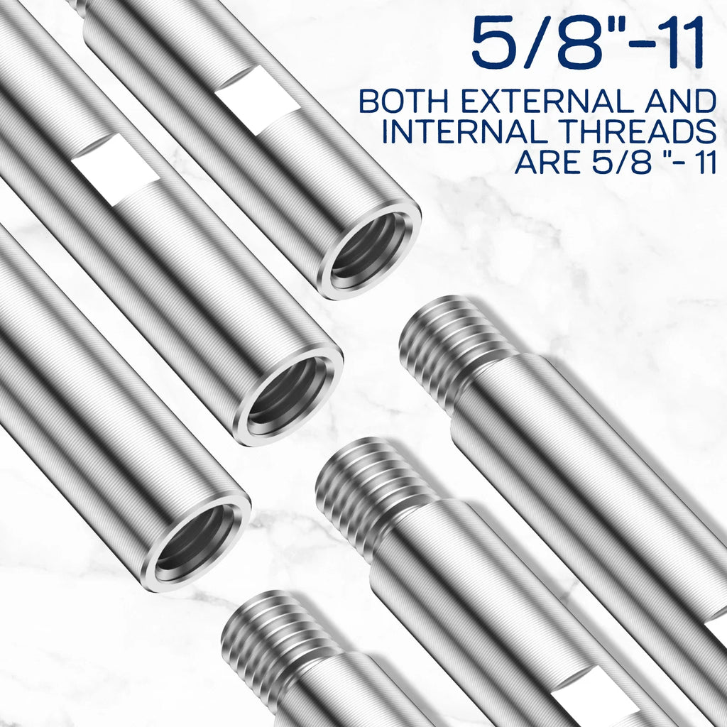 3Pcs M14 Angle Grinder Extension Rods 75/100/140mm Adapter