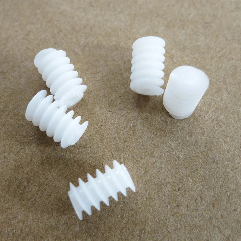 10pcs Plastic Worm Gear 0.5 Module 6×10 DIY Reduction Gears