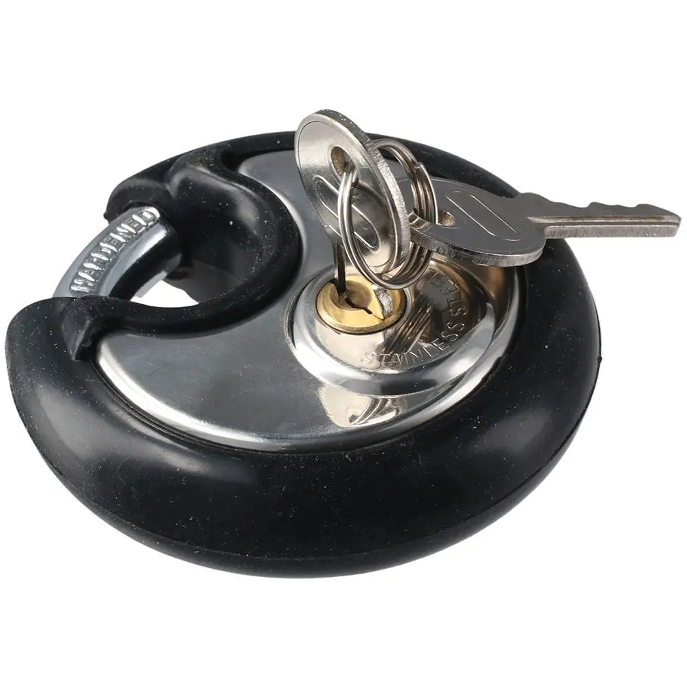 Heavy Duty Stainless Steel Discus Padlock – 3/8" Keyed Lock