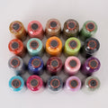 20-Color Polyester Sewing Thread Set – 800 Yds, 402 Cone