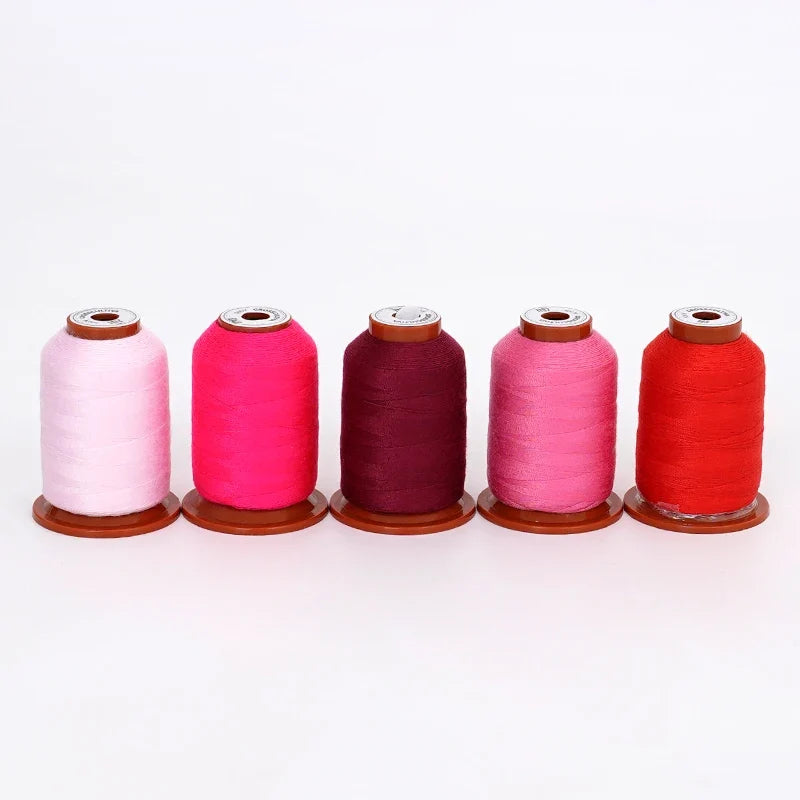 5-Color Polyester Sewing Thread Set – 500 Yards Per Spool