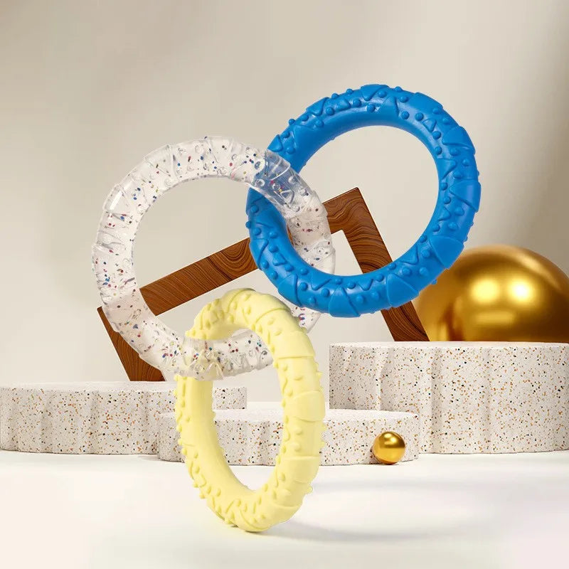 TPR Loop Ring Dog Chew Toy for Aggressive Chewers & Puppies