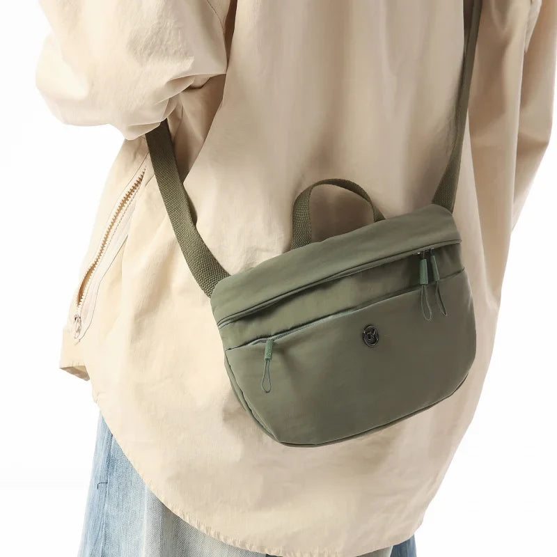 Men's Nylon Crossbody Chest Bag – Multifunctional Sports Sling