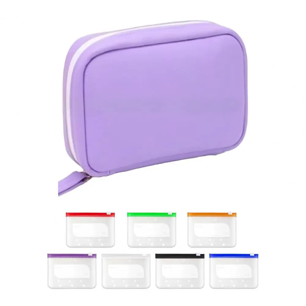 Weekly Pill Organizer – 7 Zippered Waterproof Medicine Bags