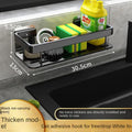 Space Aluminum Sink Organizer Rack – Sponge & Towel Holder