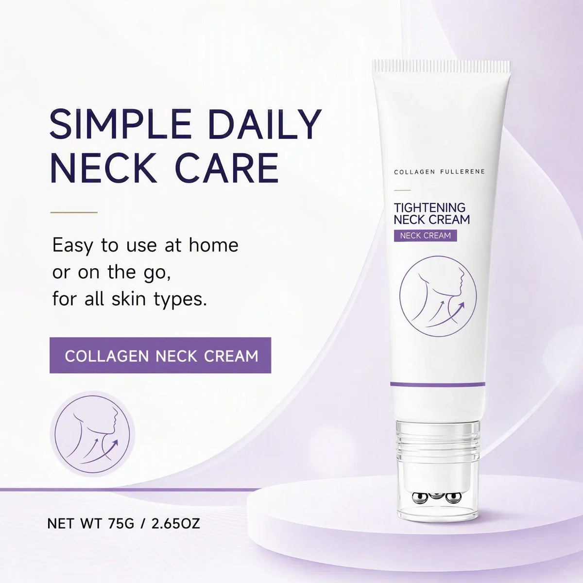 Fullerene Collagen Neck Cream – Hydrating Neck Skincare