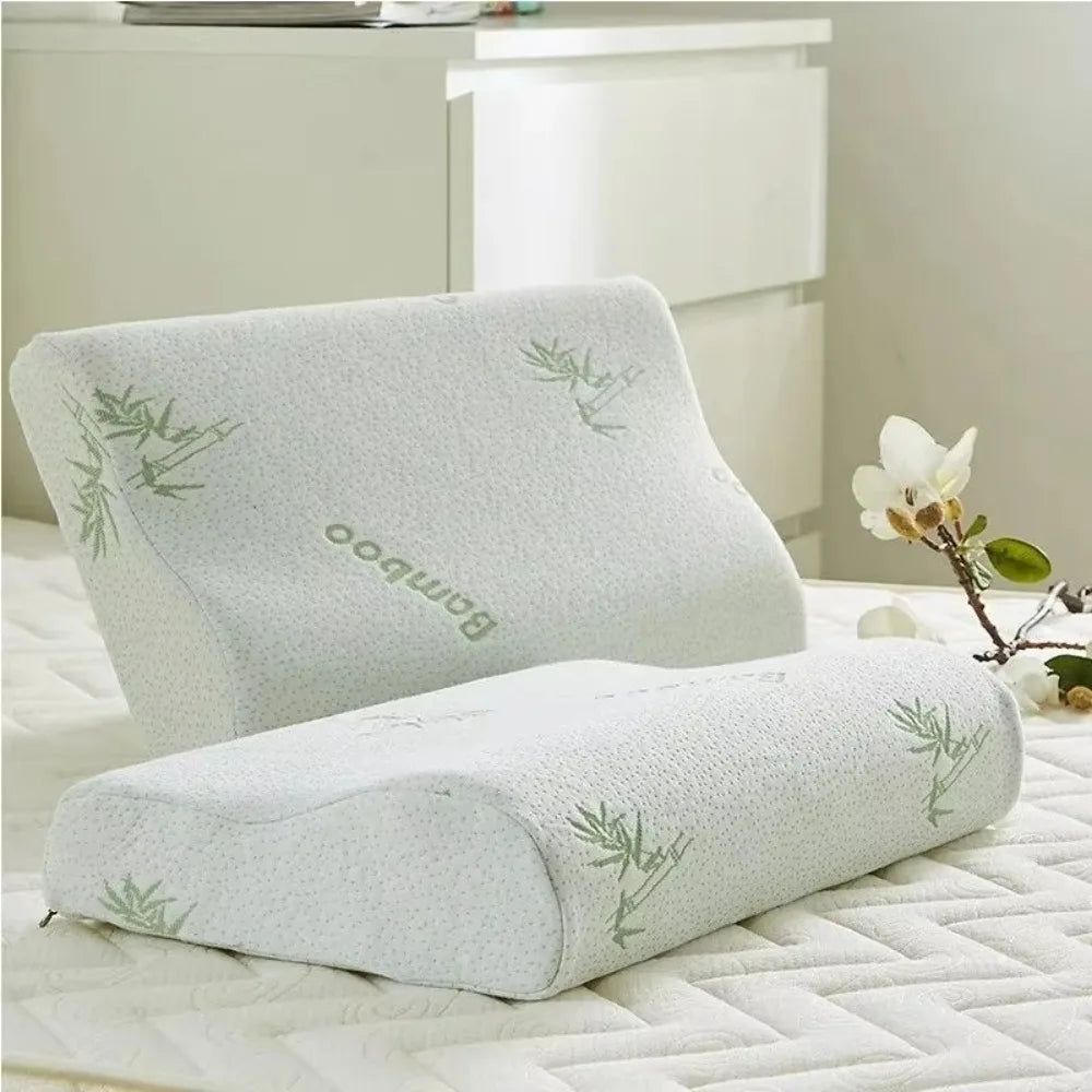 Bamboo Fiber Slow Rebound Memory Foam Pillow – Neck Support