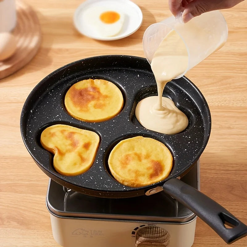 4-in-1 Pancake Maker & Non-Stick Pan Cleaning Brush Set 2pc