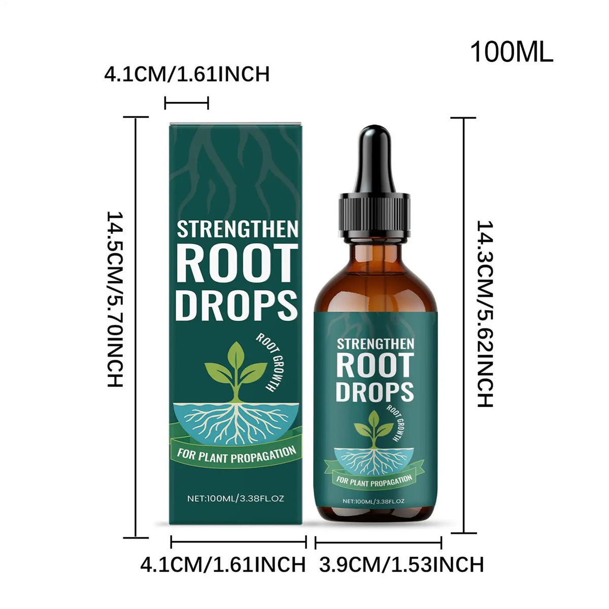Root Drops Propagation Liquid – 100ml Plant Root Booster