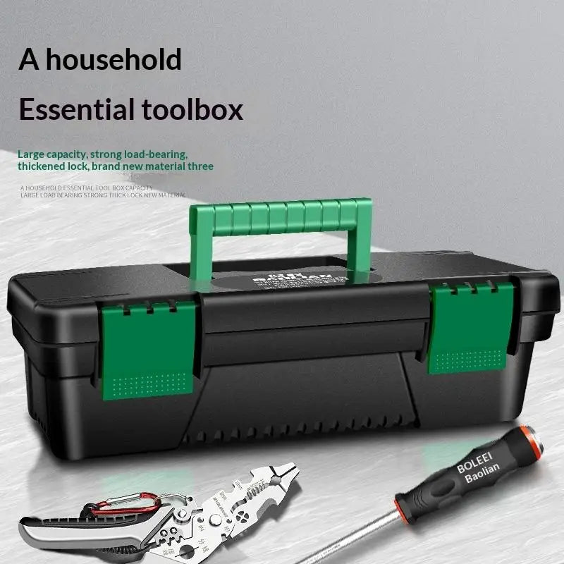 10-Inch Plastic Tool Storage Box – Portable Handheld Toolbox