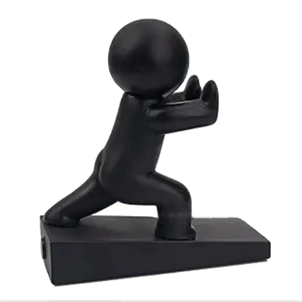 Cute Cartoon Action Figure Door Stop – No-Drill Non-Slip
