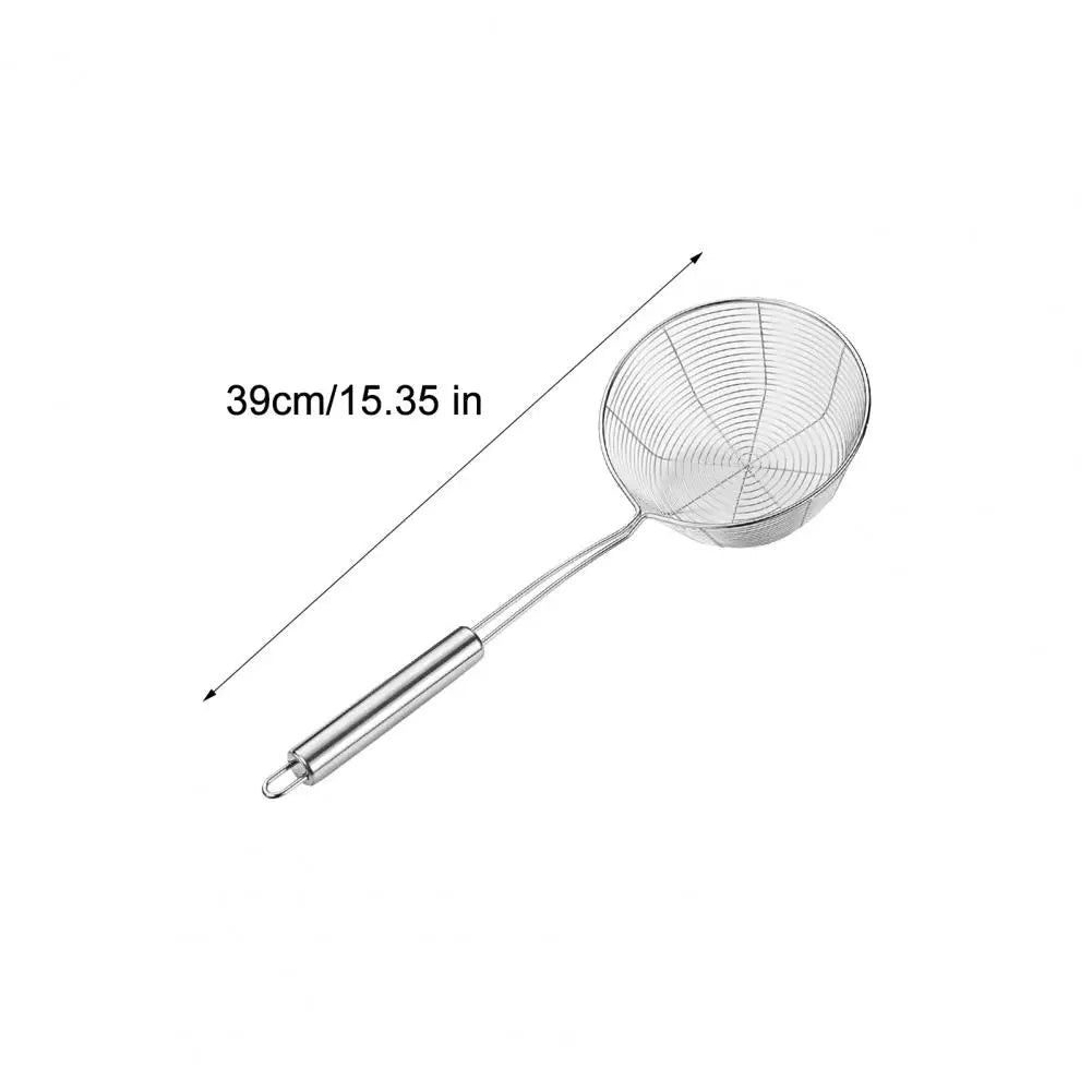 Stainless Steel Wire Mesh Skimmer Spoon – Rust-Proof & Dishwasher Safe