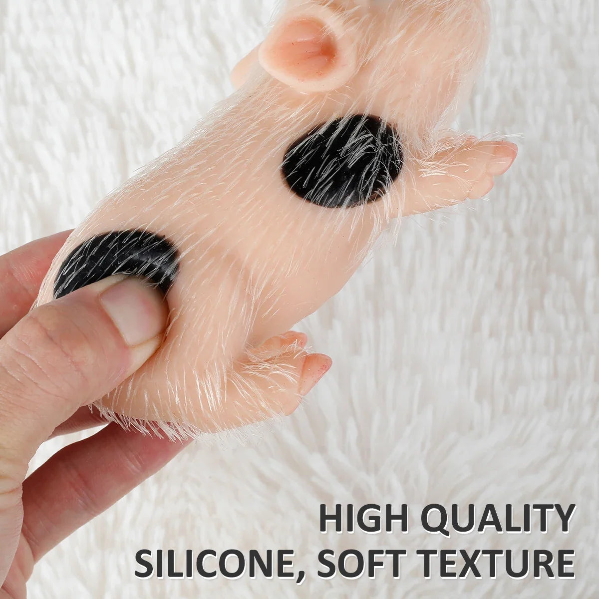 Mini Silicone Piglet Doll Toy Set – Lifelike Reborn Pig Gift