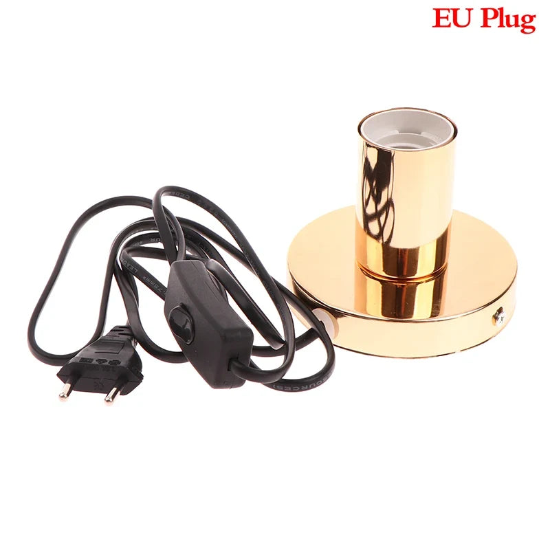 Retro E27 Metal Desktop Lamp Base – Bar, Café & Home Décor