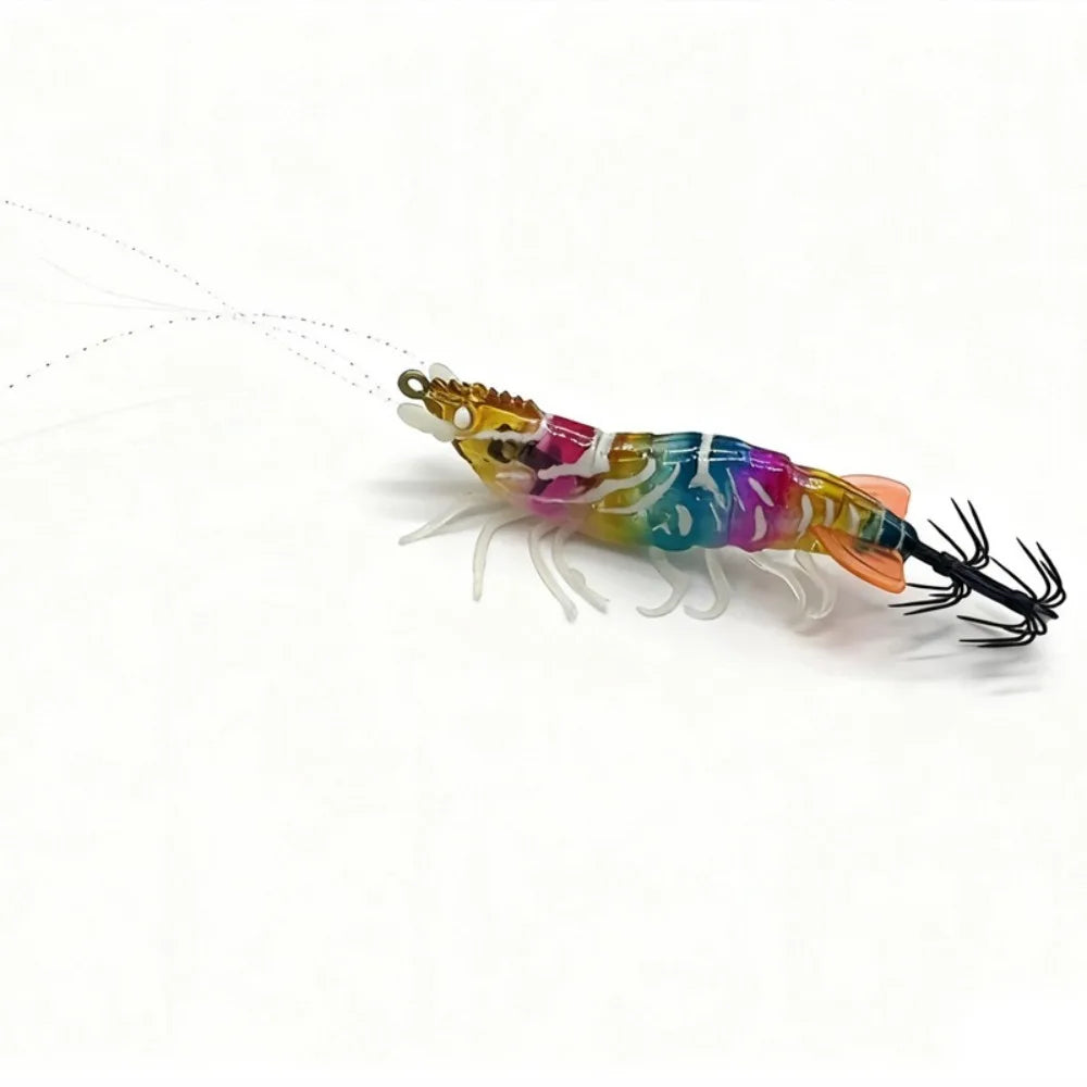 Squid Jig Wood Shrimp Lure 80mm 6.6g – Sinking Sea Fishing