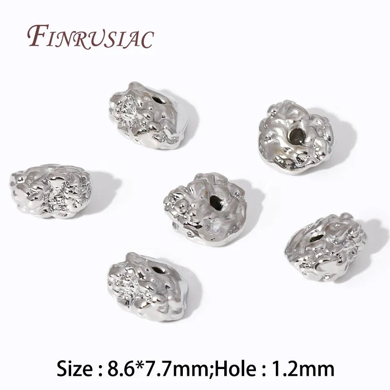 18K Gold Plated Irregular Spacer Beads – DIY Jewelry Making