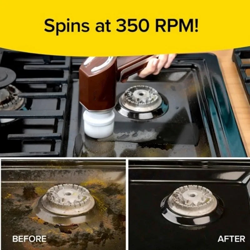 Electric Handheld Spin Scrubber – Kitchen & Bathroom Cleaning Brush