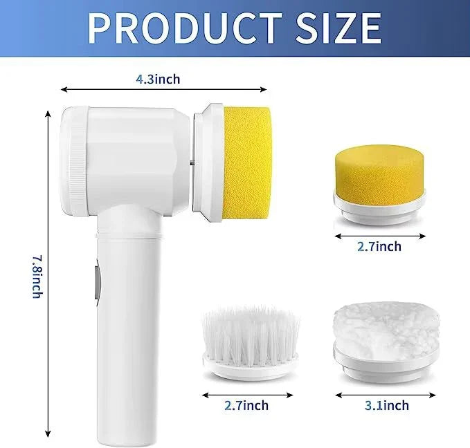 Cordless Electric Spin Scrub Brush – Kitchen & Bathroom