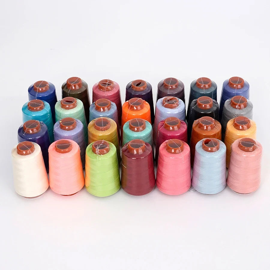 28-Color Polyester Sewing Thread Kit – 800 Yards per Spool