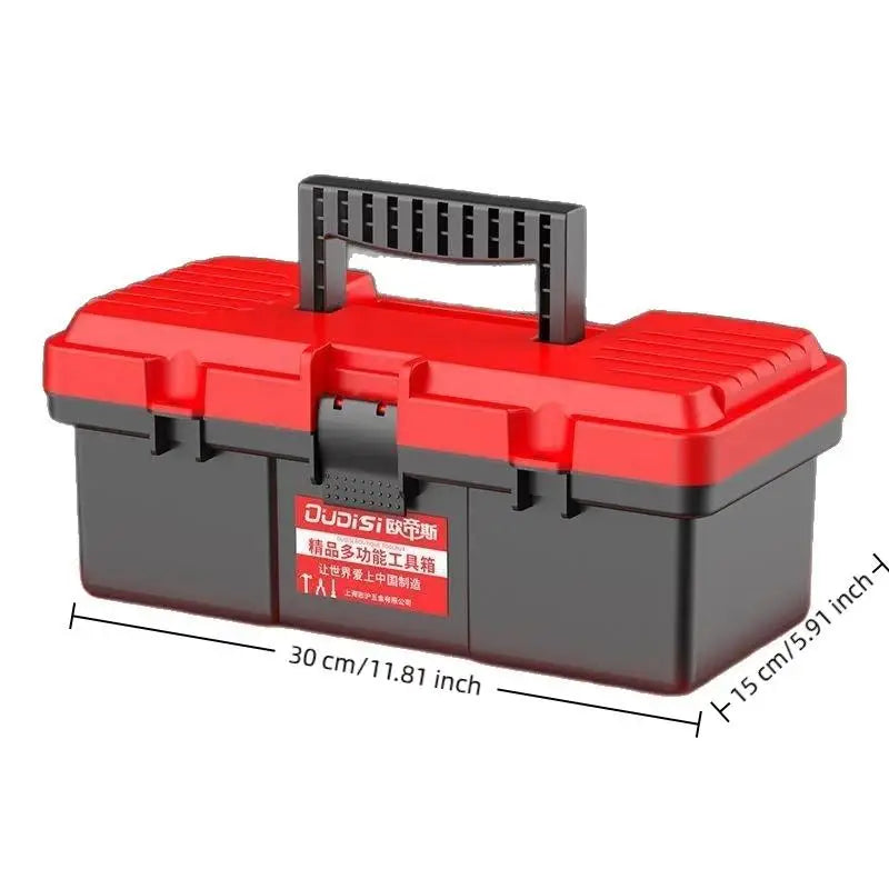 13-Inch Portable Tool Storage Box with Handle – ABS Plastic