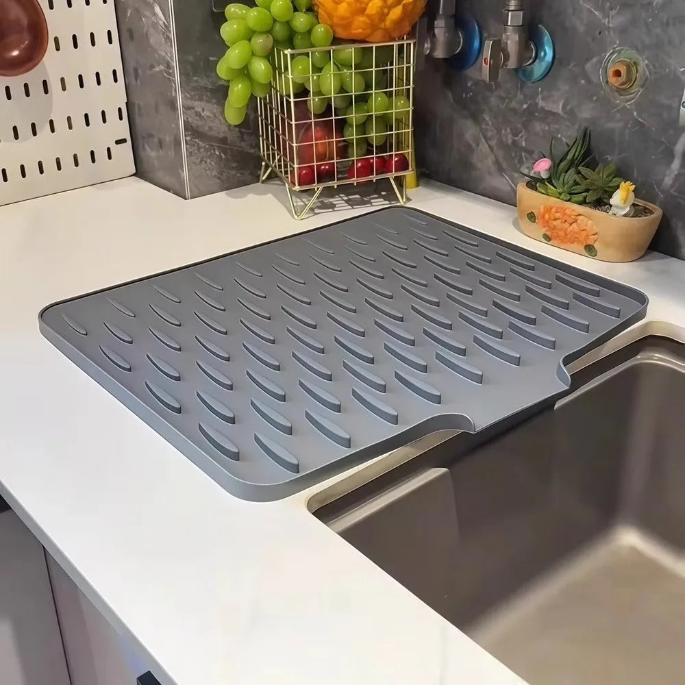 Silicone Kitchen Drain Mat – Heat Resistant & Non-Slip